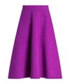 Dolce & Gabbana Wool Midi Skirt In Purple