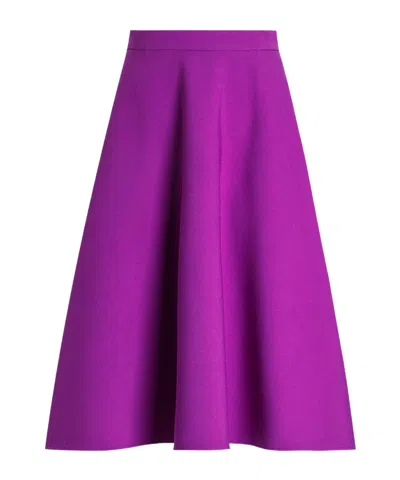 DOLCE & GABBANA WOOL MIDI SKIRT