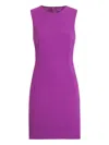 Dolce & Gabbana Wool Mini Dress In Purple