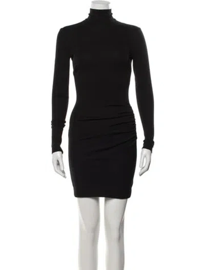 Pre-owned Dolce & Gabbana Wool Mini Dress In Black