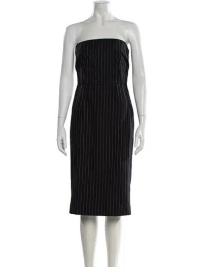 Pre-owned Dolce & Gabbana Wool Mini Dress In Gray