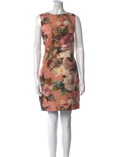 Pre-owned Dolce & Gabbana Wool Mini Dress In Pink