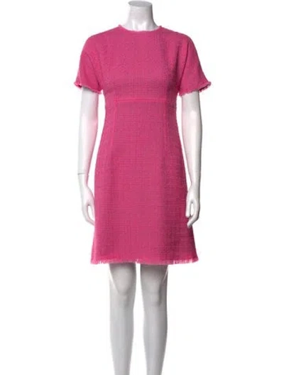Pre-owned Dolce & Gabbana Wool Mini Dress In Pink
