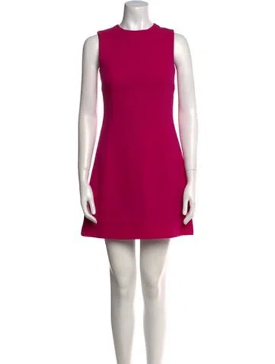 Pre-owned Dolce & Gabbana Wool Mini Dress In Pink
