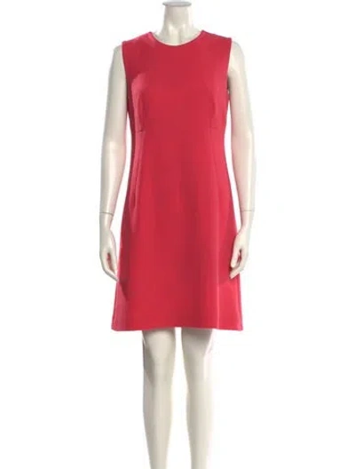 Pre-owned Dolce & Gabbana Wool Mini Dress In Pink