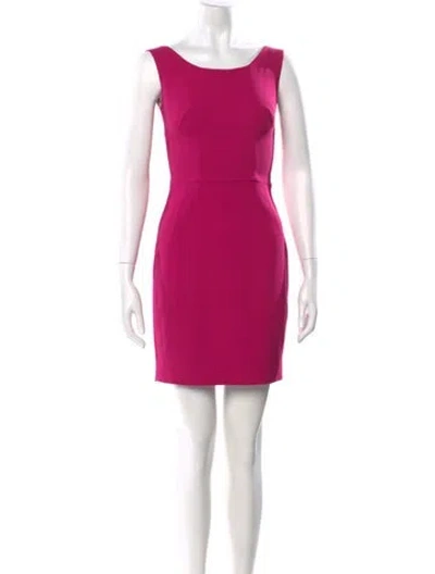 Pre-owned Dolce & Gabbana Wool Mini Dress In Pink