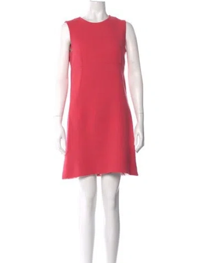 Pre-owned Dolce & Gabbana Wool Mini Dress In Pink