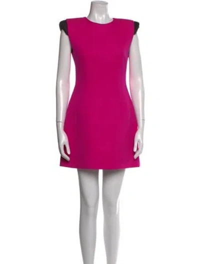 Pre-owned Dolce & Gabbana Wool Mini Dress In Pink