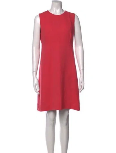 Pre-owned Dolce & Gabbana Wool Mini Dress In Pink