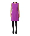 Dolce & Gabbana Dna Wool Mini Dress In Purple