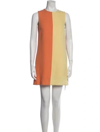 Pre-owned Dolce & Gabbana Wool Mini Dress In Red