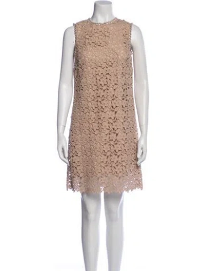 Pre-owned Dolce & Gabbana Wool Mini Dress W/ Tags In Pink