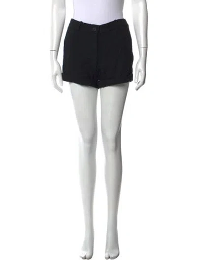 Pre-owned Dolce & Gabbana Wool Mini Shorts In Blue