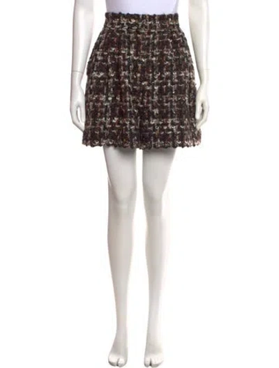 Pre-owned Dolce & Gabbana Wool Mini Shorts In Neutral