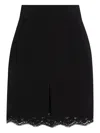 Dolce & Gabbana Wool Mini Skirt In Black