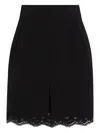 Dolce & Gabbana Wool Mini Skirt In Black