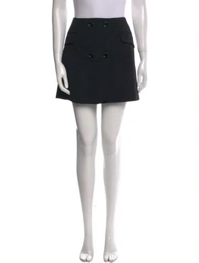 Pre-owned Dolce & Gabbana Wool Mini Skirt In Black