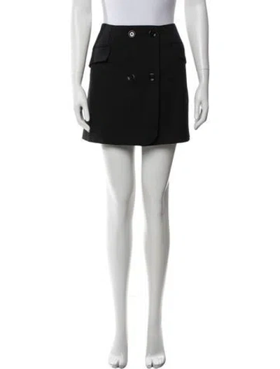 Pre-owned Dolce & Gabbana Wool Mini Skirt In Black