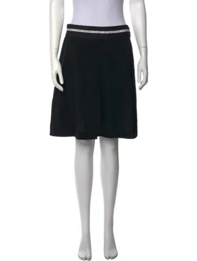 Pre-owned Dolce & Gabbana Wool Mini Skirt In Black