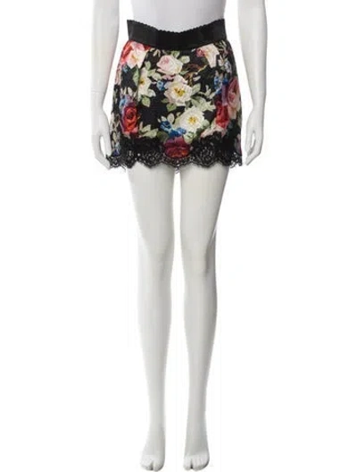 Pre-owned Dolce & Gabbana Wool Mini Skirt In Black
