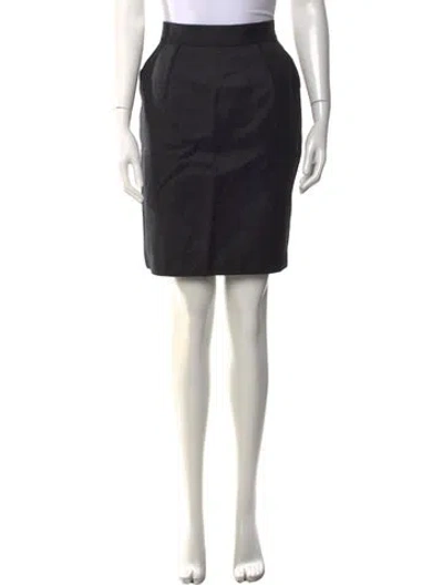 Pre-owned Dolce & Gabbana Wool Mini Skirt In Gray
