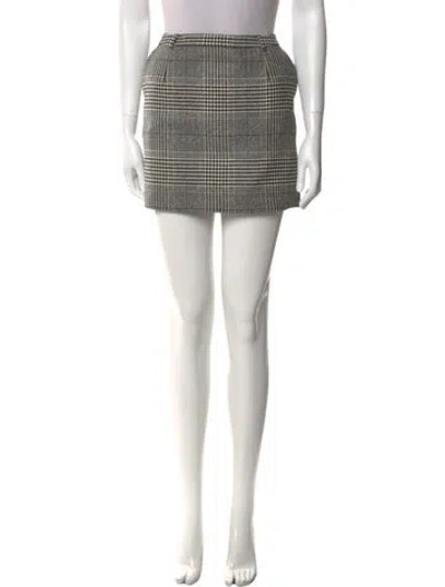 Pre-owned Dolce & Gabbana Wool Mini Skirt In Neutral