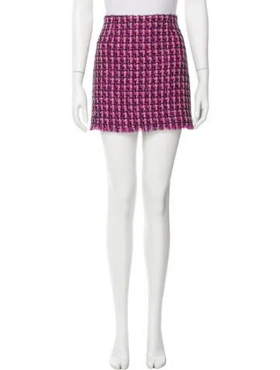 Pre-owned Dolce & Gabbana Wool Mini Skirt In Pink