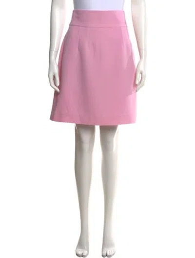 Pre-owned Dolce & Gabbana Wool Mini Skirt In Pink