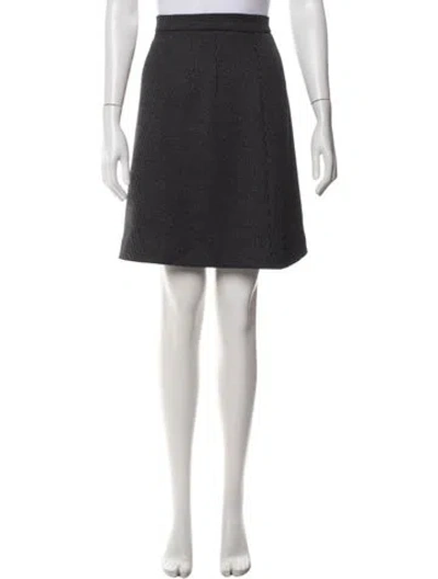 Pre-owned Dolce & Gabbana Wool Mini Skirt W/ Tags In Black