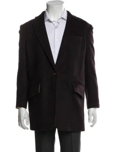 Pre-owned Dolce & Gabbana Wool Overcoat In Black