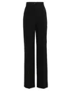Dolce & Gabbana Wide-leg Wool Trousers In Black