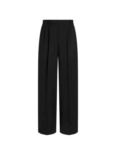 Dolce & Gabbana Wool Pants In Black