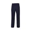 Dolce & Gabbana Wool Pants With Waist Straps In Blue