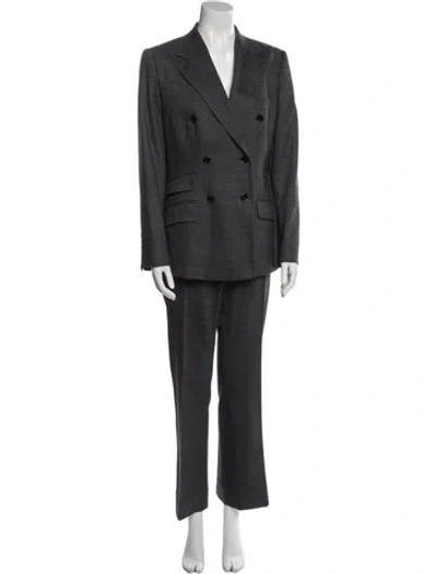 Pre-owned Dolce & Gabbana Wool Pantsuit In Gray