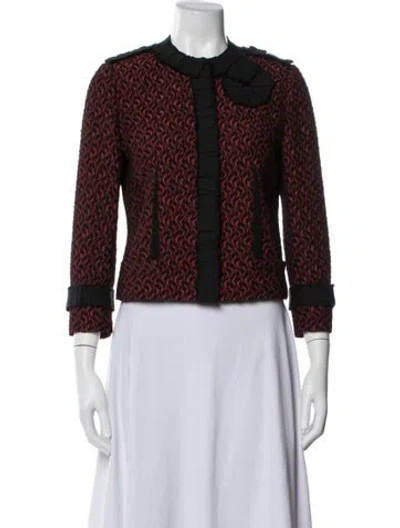 Pre-owned Dolce & Gabbana Wool Patterned Jacket In Multicolor