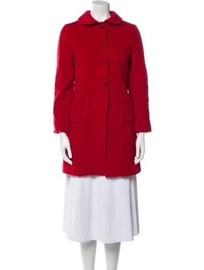 Pre-owned Dolce & Gabbana Wool Peacoat In Red