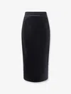 Dolce & Gabbana High-rise Satin Pencil Skirt In Black
