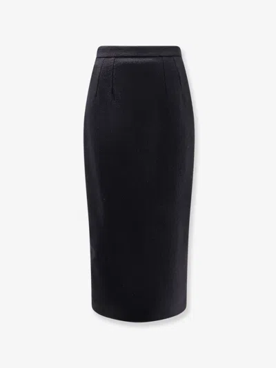 DOLCE & GABBANA WOOL PENCIL SKIRT