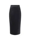 Dolce & Gabbana High-rise Satin Pencil Skirt In Black