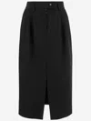 Dolce & Gabbana Wool Pencil Skirt Longuette