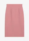 Dolce & Gabbana Pencil Skirt In Bubblegum Pink With Dart Detailing In Pink