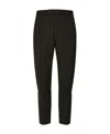 Dolce & Gabbana Wool Pinstripe Skinny Trousers In Black