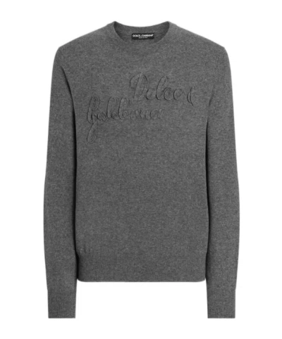 DOLCE & GABBANA LOGO-DETAIL SWEATER
