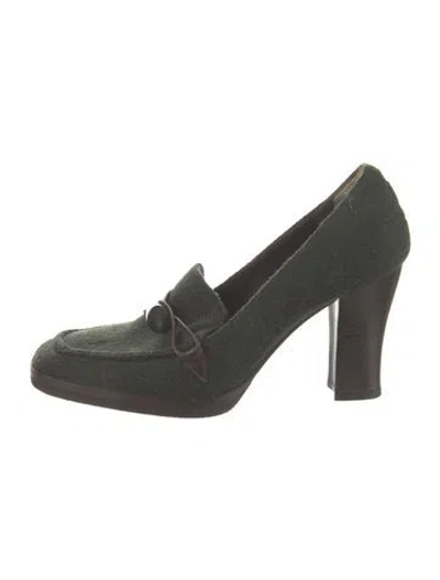Pre-owned Dolce & Gabbana Wool Pumps In Green