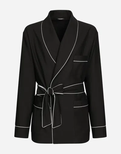 DOLCE & GABBANA WOOL ROBE