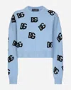 Dolce & Gabbana Woman Sweater Sky Blue Size 4 Virgin Wool In Blue