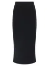 Dolce & Gabbana Wool Sheath Skirt Skirts Black In Black
