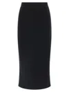 Dolce & Gabbana Wool Sheath Skirt Skirts Black In Black