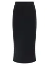 Dolce & Gabbana Wool Sheath Skirt Skirts Black In Black