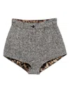 Dolce & Gabbana Wool Shorts In Gray